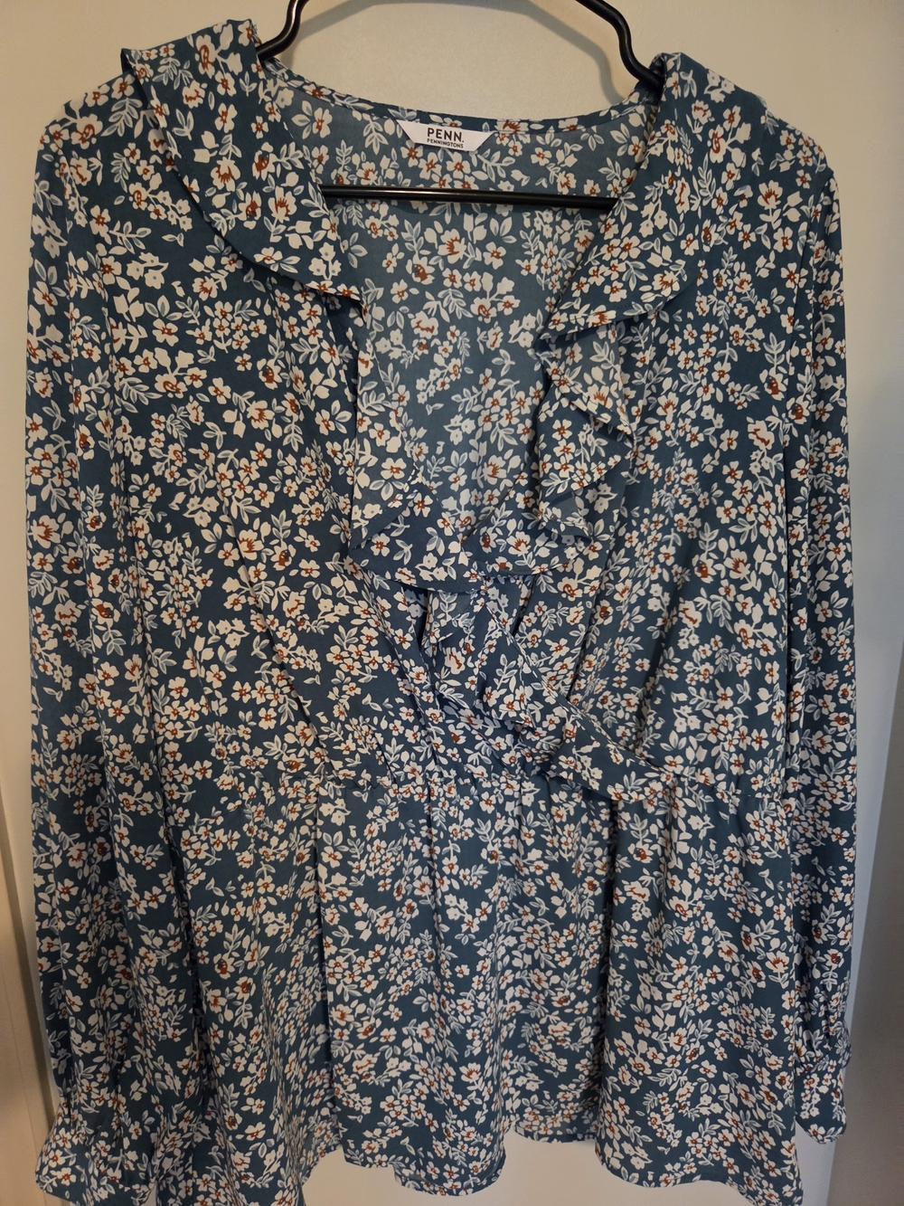 Green floral fabric Blouse